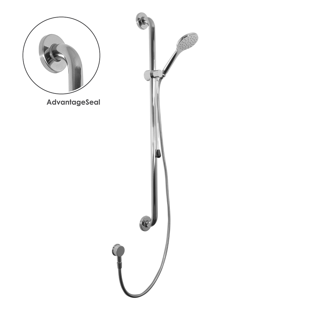 Metro Advantage 32mm Shower Rail Set Argent Australia